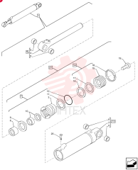 HYDRAULIC CYLINDER,Double Acting, 44.5mm Rod, 82.6mm Bore, 777mm Stroke 87324213 (2)