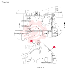 FRAME, UPPER YT52F00034P1