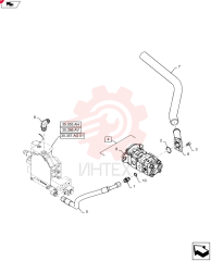 HYD CONNECTOR,7/8" - 14 JIC x 3/4" - 16 ORB