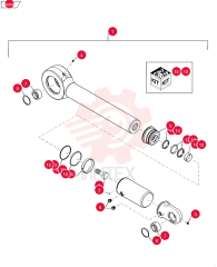 HYDRAULIC CYLINDER 84390531