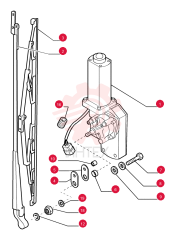 WIPER MOTOR 76301284