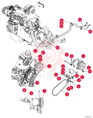 AIRCOND. COMPRESSOR,24V, W/ Clutch, W/ Pulley