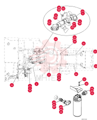 ELBOW,45°, 1 7/16"-12 x 1 5/16"-12. Adj, ORFS