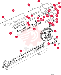 Kit, Track Frame Covers, XLT & LGP (Extra Long Track & Low Ground Pressure); Incl Ref. 9, 20, 21, 37