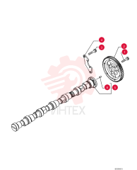 SCREW,Hex Flg, M8 x 1.25 x 25 4899079 (1)