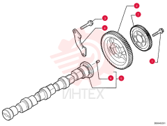 SCREW,Hex Flg, M8 x 45 4899053 (1)