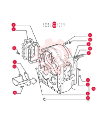 OIL PAN GASKET SET,0.4mm Thk