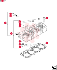 Head Assy., Cylinder, Includes Ref. 2 & 10 - 11
