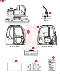 Схема (E135BSRLC) - CRAWLER EXCAVATOR ASN YH06-08001 YF22T00055F3