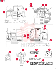 Схема (E135BSRLC) - CRAWLER EXCAVATOR ASN YH06-08001 YY22T00194F1