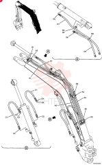 HYDRAULIC LINES, BOOM 1.8M (6 FT) (PU42H00026F1)