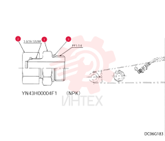 HYD CONNECTOR YN43H00004F1