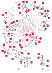 HYDRAULIC HOSE YN03H01805D1 (2)