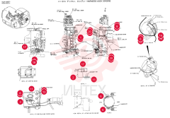 HARNESS ASSY, ENGINE, Serial Range: YU04-00837-YU04-01090 YF16E00001F1 (2)