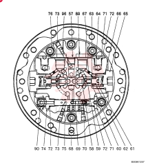 HYDRAULIC MOTOR,671CC PM15V00021F1 (1)