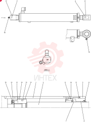 CYLINDER,Double Acting, 35mm Rod, 417mm Stroke