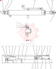 CYLINDER,Double Acting, 45mm Rod, 540mm Stroke