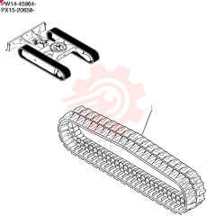 Rubber, Crawler Belt (std, 300W)