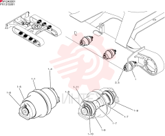 ROLLER ASSY, TRACK PX64D00010F1