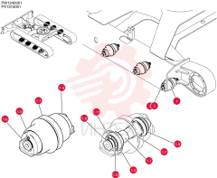 ROLLER ASSY, TRACK PX64D00010F1