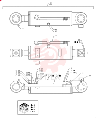 HYDRAULIC CYLINDER PS01V00005F1