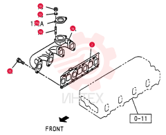 MANIFOLD; EXHAUST VI894451-9902