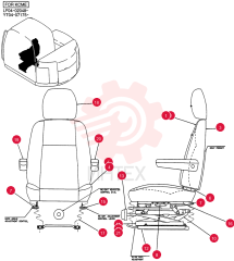SEAT ASSY. YT25M00027F1