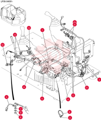 Harness Assy, Upp (floor), Start Serial: LF05-04001