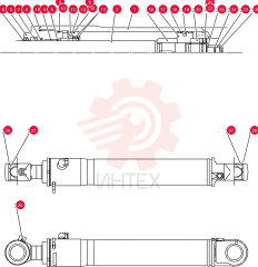 HYDRAULIC CYLINDER LF01V00007F1 (2)