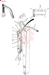 HYDRAULIC CYLINDER,Double Acting, 45mm Rod, 546mm Stroke PH01V00034F1 (1)