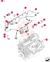 Схема (F3DFA613B*E004) - ENGINE 504384986 - 84550912 W/O BRAKE 5801392632