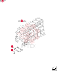 SCREW,Hex Flg, M10 x 1.5 x 25