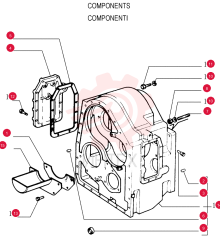 OIL PAN GASKET SET,0.4mm Thk