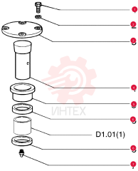 BOLT,Hex, M14 x 1.5 x 40, 10.9, Full Thd