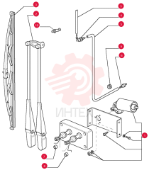 WIPER MOTOR 76043958