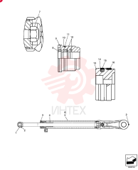 CYLINDER,Double Acting, 34.9mm Rod, 409.7mm Stroke