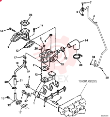 EXHAUST MANIFOLD SBA135617240