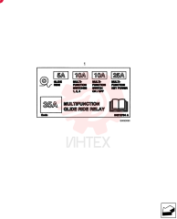 Decal; Multifunction Fuse Box 84212784