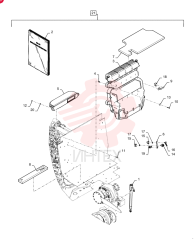 GAS STRUT,372mm Extended, 327mm Compressed