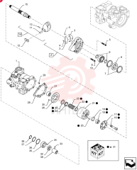 HYDROSTATIC PUMP,46 CC 84322471 (5)