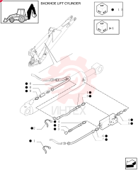 HYDRAULIC HOSE,6.35mm ID x 600mm L 85815505 (2)