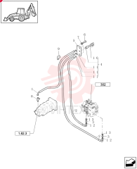 FLEXIBLE HOSE,6.35mm ID x 1450mm L