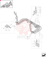 HYD TUBE,12 mm OD x 427.4, 193 mm L