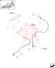 FLEXIBLE HOSE,1050mm lg
