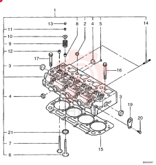 CYLINDER HEAD SBA111010511