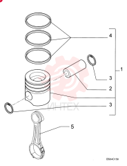 PISTON & RINGS KIT 8093880