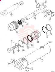 CYLINDER ASSY.,Double Acting, 31.8mm Rod, 160mm Stroke