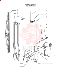 WIPER MOTOR 76043958