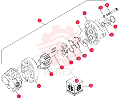 HYDRAULIC PUMP,24.3 CC