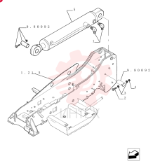 90 ELBOW,11/16"-16 ORFS x 3/4"-16 ORB 85803233 (1)